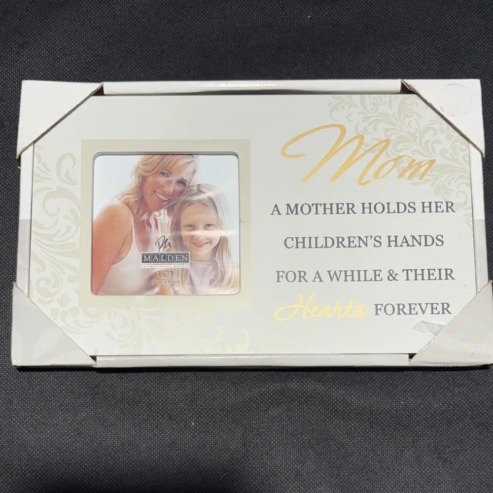 Malden White and Gold Picture Frame